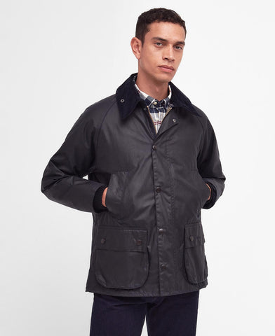 Barbour Bedale Wax Jacket - Navy