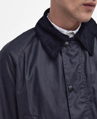 Barbour Ashby Wax Jacket - Navy