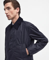 Barbour Ashby Wax Jacket - Navy