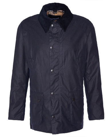 Barbour Ashby Wax Jacket - Navy