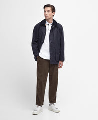 Barbour Ashby Wax Jacket - Navy