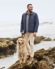 Johnnie-O Juno Quilted Snap Jacket - Navy