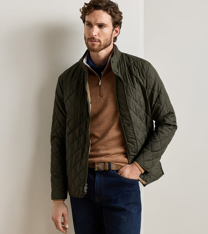 Peter Millar Suffolk Coat - Dark Olive