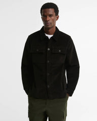 Barbour Tartan Trim Cord Overshirt - Olive