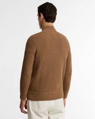 Barbour Pluckley Half Zip Knit Jumper - Sandstone