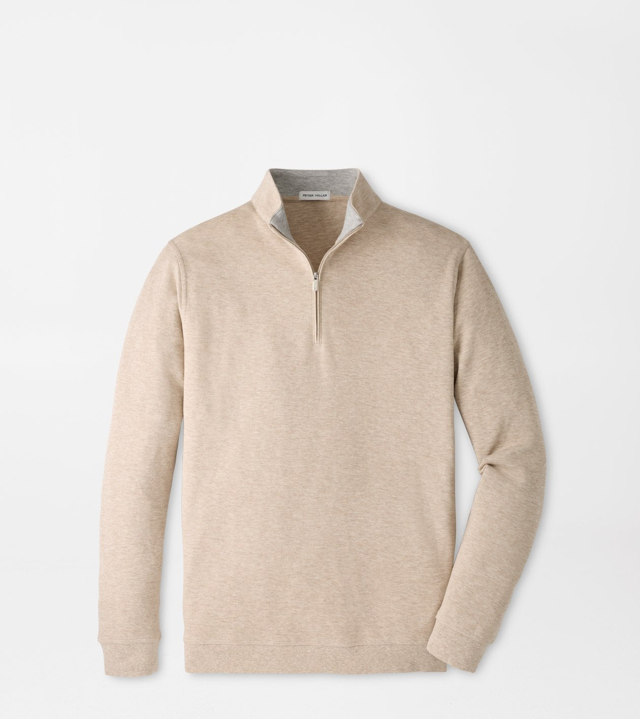 Peter Millar Crown Comfort 1/4 Zip Pullover - Stone