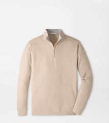 Peter Millar Crown Comfort 1/4 Zip Pullover - Stone