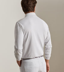 Peter Millar Lyons Stripe Performance Long Sleeve Polo - Gale