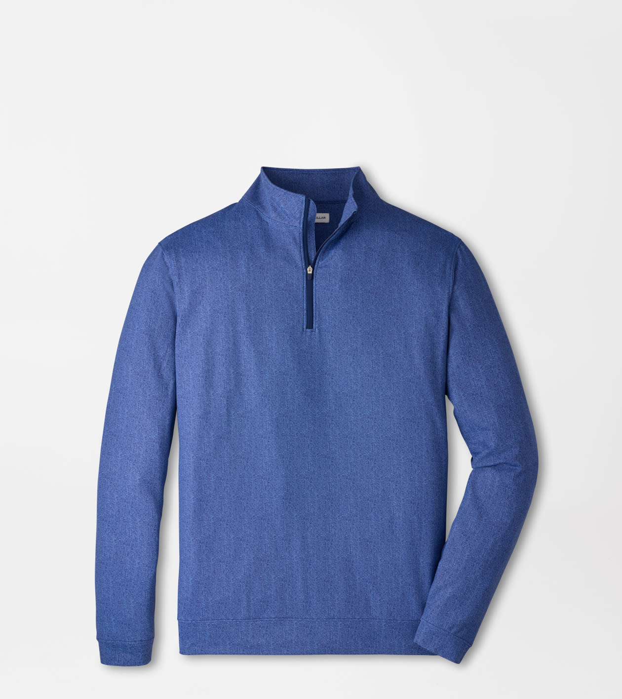 Peter Millar Perth Herringbone Performance 1/4 Zip - Sport Navy