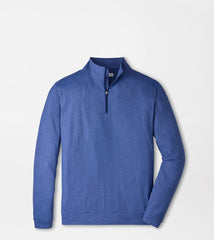 Peter Millar Perth Herringbone Performance 1/4 Zip - Sport Navy