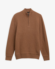 Barbour Pluckley Half Zip Knit Jumper - Sandstone