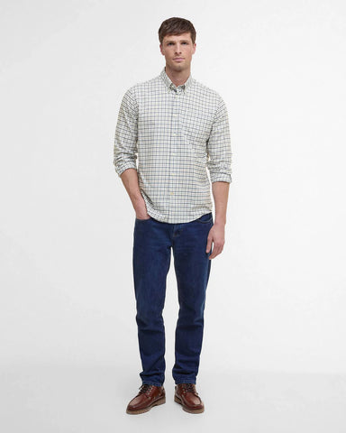 Barbour Preston Tattersall Shirt - Olive