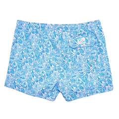 Bermies Seashell 4" Swim Trunks