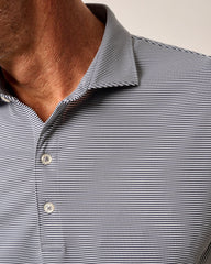 Johnnie-O Performance Jersey Polo Lyndonn Stripe - Navy