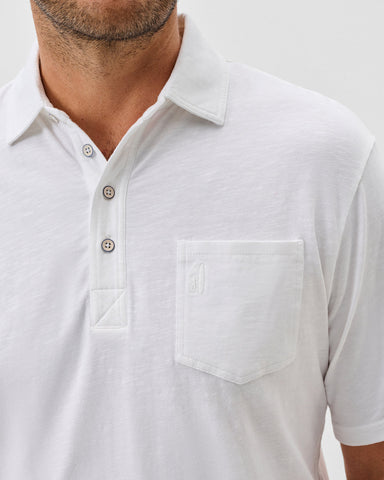 Johnnie-O Original 4 Button Polo - Coastal Wash White