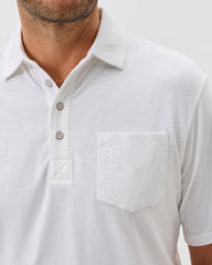 Johnnie-O Original 4 Button Polo - Coastal Wash White