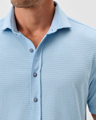 Johnnie-O Hangin' Out Knit Button Down Shirt - Surfsucker Big Sky