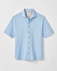 Johnnie-O Hangin' Out Knit Button Down Shirt - Surfsucker Big Sky