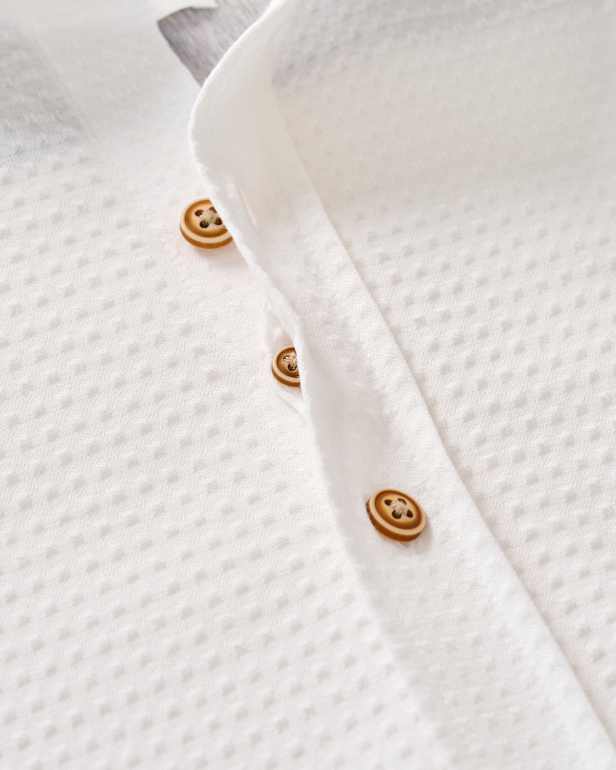 Johnnie-O Hangin' Out Knit Button Down Shirt -  Surfsucker White