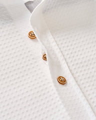 Johnnie-O Hangin' Out Knit Button Down Shirt -  Surfsucker White