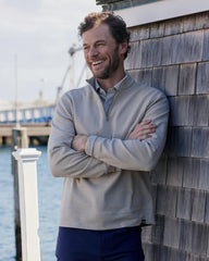 Southern Tide Adler Lane 1/4 Zip - Sandstone Khaki
