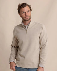 Southern Tide Adler Lane 1/4 Zip - Sandstone Khaki