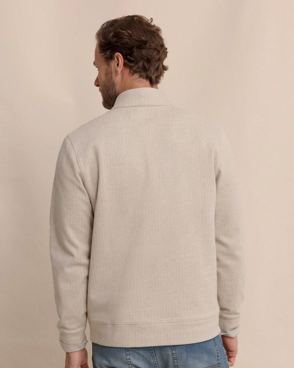 Southern Tide Adler Lane 1/4 Zip - Sandstone Khaki