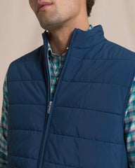 Southern Tide Quilted Vest - Nautical Navy