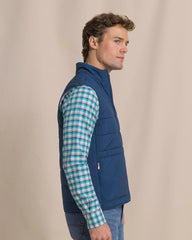 Southern Tide Quilted Vest - Nautical Navy