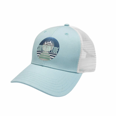 Southern Tide Skipjack And Stripes Trucker Hat - Light Blue