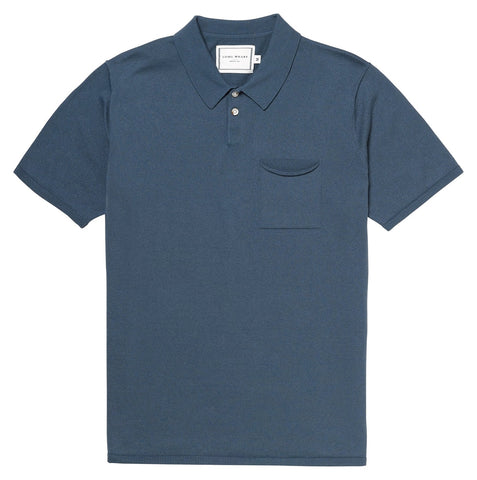 Long Wharf Seawell Knit Pocket Polo - Marine