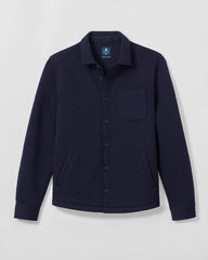 Johnnie-O Stowe Quilt Shacket - Navy