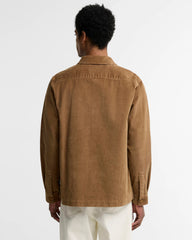 Barbour Tartan Trim Cord Overshirt - Sandstone