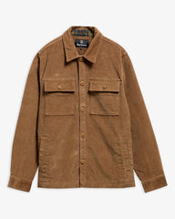 Barbour Tartan Trim Cord Overshirt - Sandstone