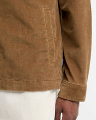 Barbour Tartan Trim Cord Overshirt - Sandstone