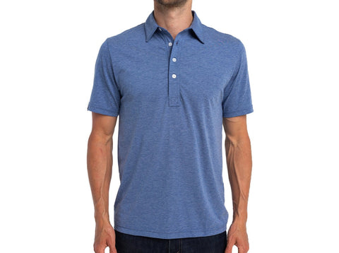 Criquet Performance Range Polo - Blue Jean