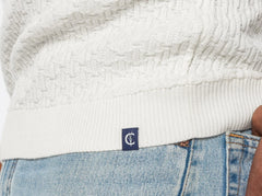 Criquet Bungalow Sweater Polo - White