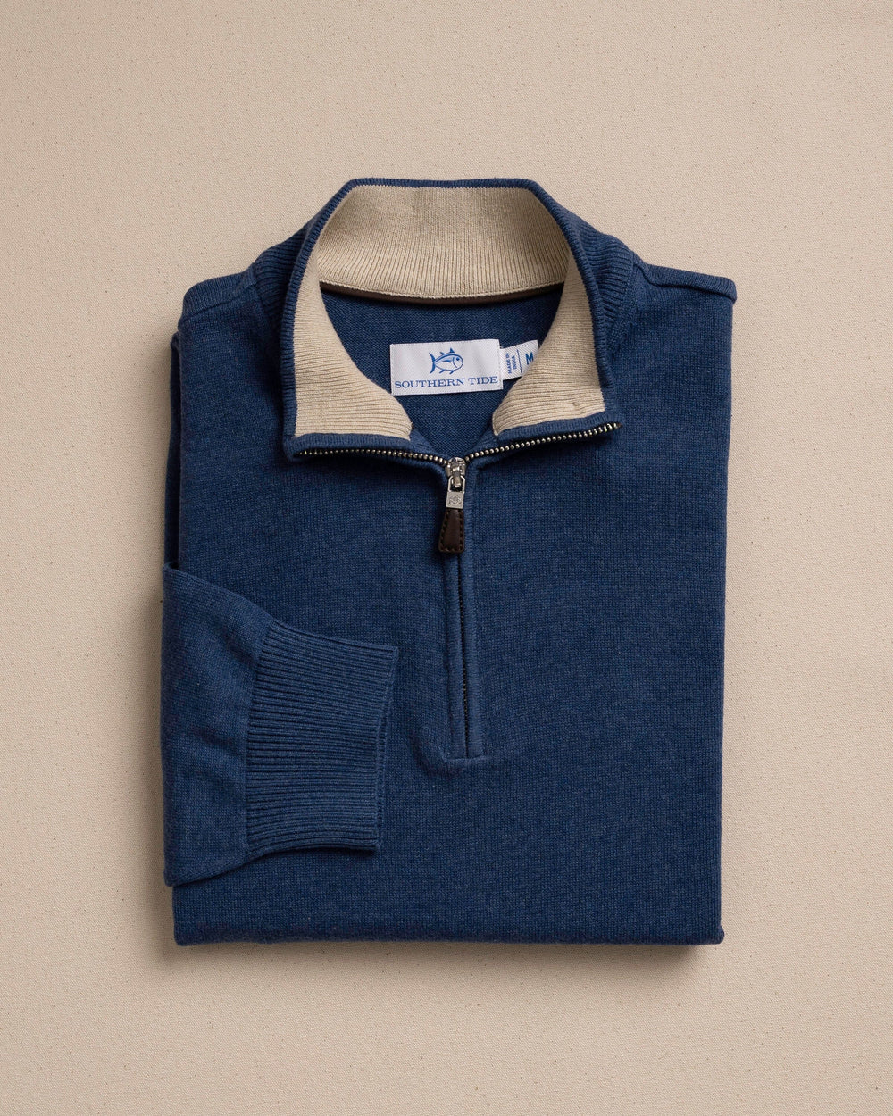 Southern Tide Whitehaven 1/4 Zip Sweater - Nautical Blue