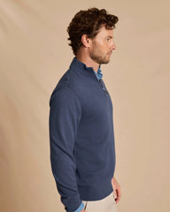 Southern Tide Whitehaven 1/4 Zip Sweater - Nautical Blue