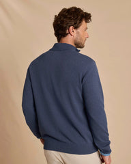 Southern Tide Whitehaven 1/4 Zip Sweater - Nautical Blue
