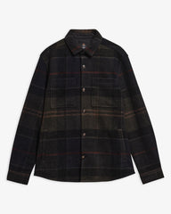 Barbour Woodlane Brushed Check Overshirt - Shadow Classic Tartan