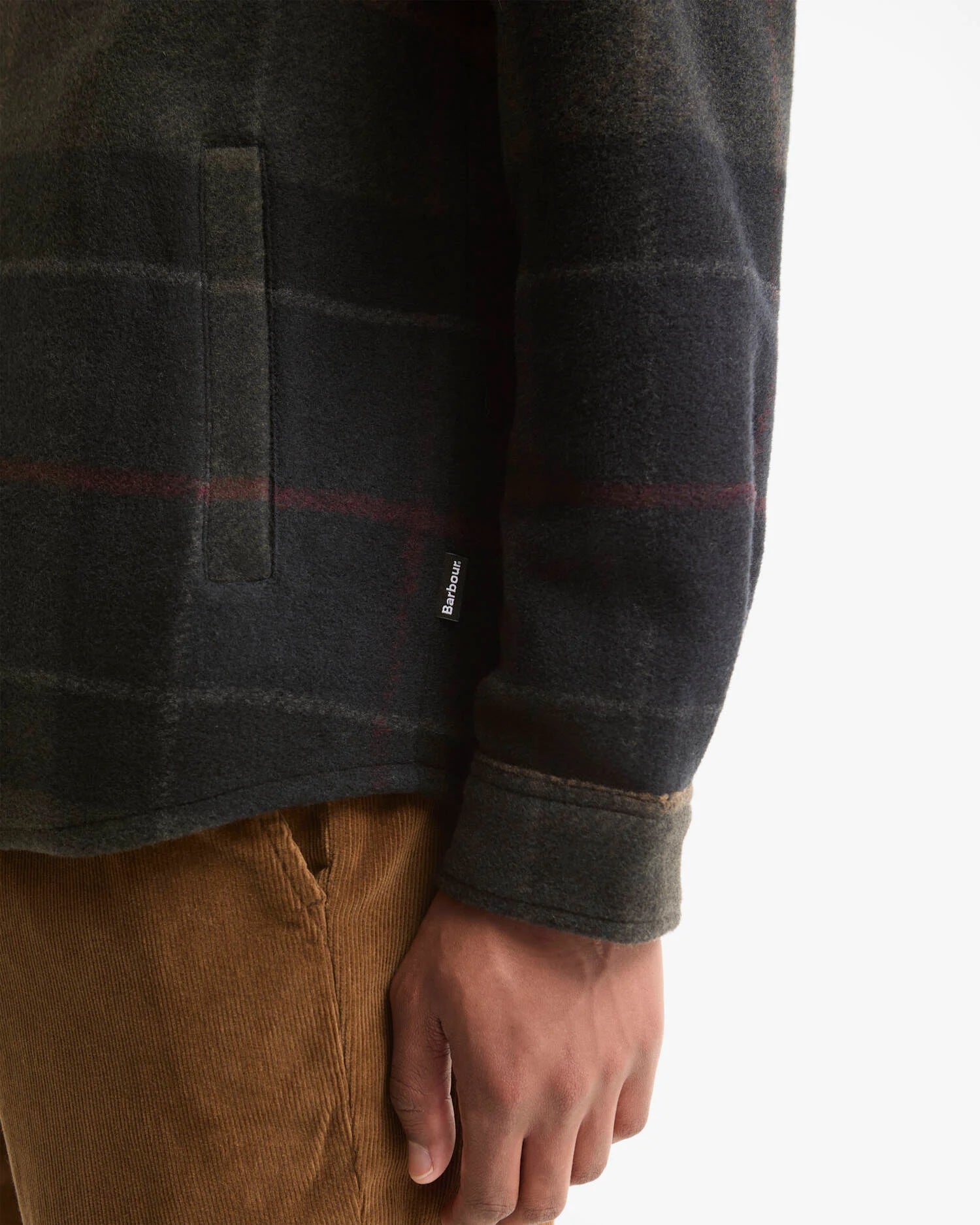 Barbour Woodlane Brushed Check Overshirt - Shadow Classic Tartan