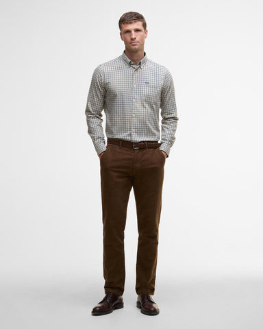 Barbour Padshaw Tailored Gingham Shirt - Washed Stone