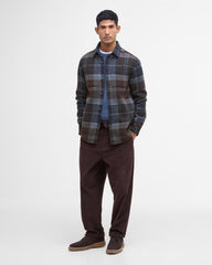 Barbour Chapter Tailored Check Overshirt - Midnight Oak Tartan