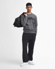 Barbour Prep Logo Crew Neck Sweatshirt - Mid Grey Marl