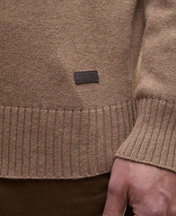 Barbour Kelson Half Zip Knitted Jumper - Stone