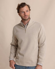 Southern Tide Adler Lane 1/4 Zip - Sandstone Khaki