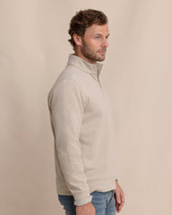 Southern Tide Adler Lane 1/4 Zip - Sandstone Khaki
