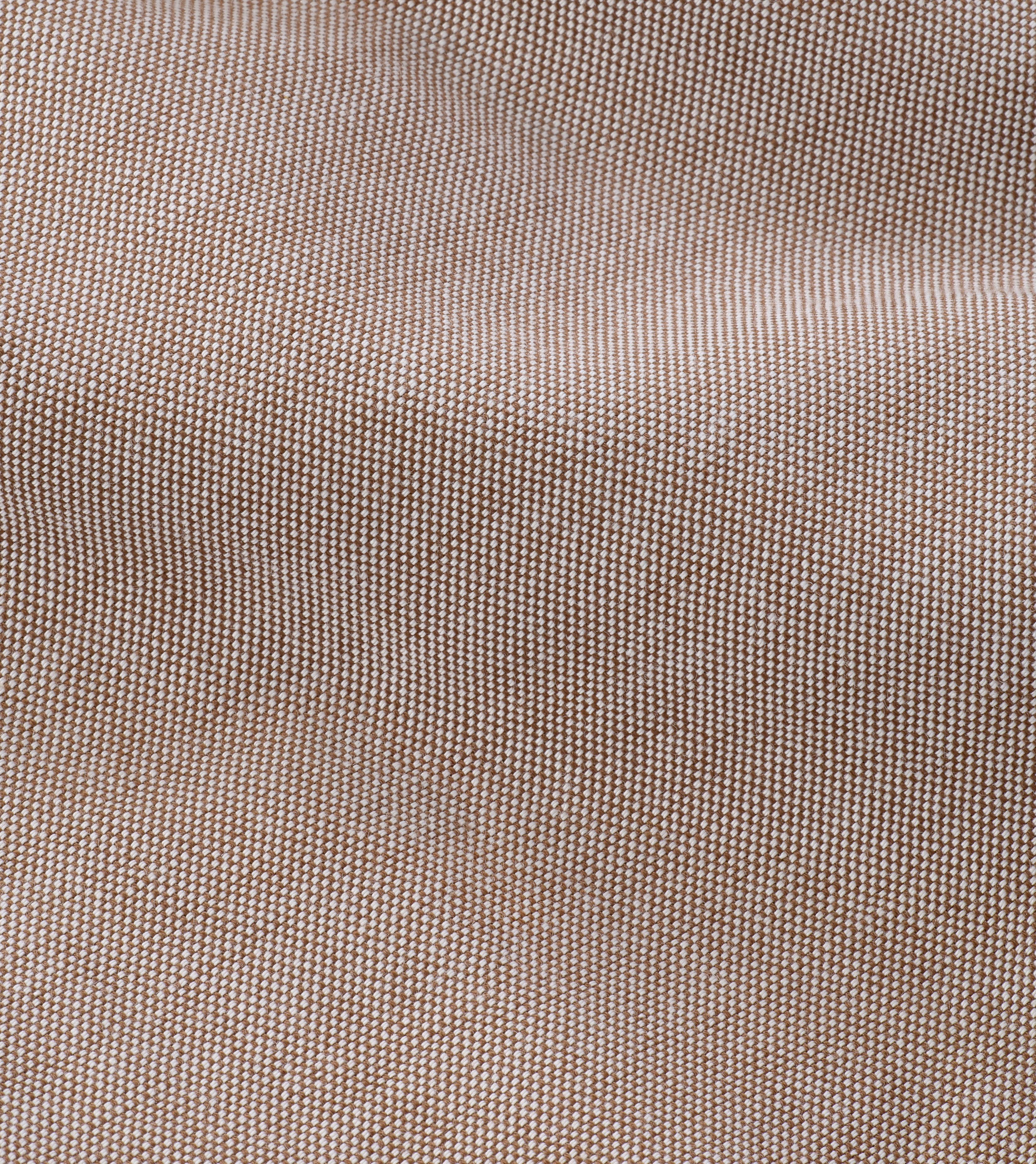 A close-up of woven fabric texture in a warm taupe-brown color, filling the entire frame.