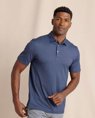 Southern Tide Belfair Performance Polo - Light Indigo